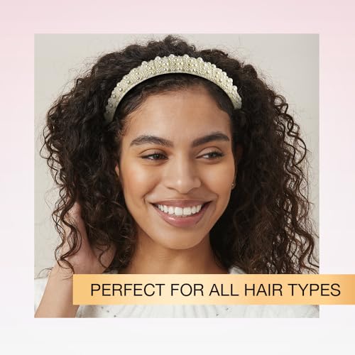 CONAIR Scunci Pearl Headband - ideal for all occasions- fashionable and trendy nonslip head band- hair accessories for wom...