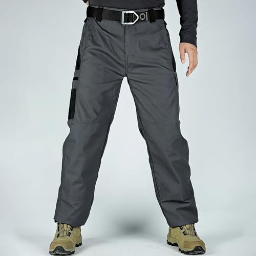 Cargo Pants Men Water Resistant Ripstop Tactical Work Joggers Pants Stretch Lightweight Outdoor Hiking Straight Leg Trousers