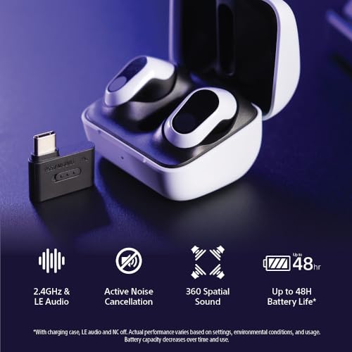 Sony INZONE Buds Wireless Gaming Earbuds, Perfect for PlayStation® 5, for PC/PS5/Switch/Mobile, 48Hr Battery with Case, No...