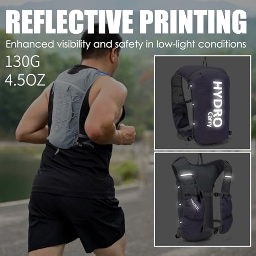 Lightweight Running Vest for Women and Men Hydration Backpack Pack with 1.5L Water Bladder Bag for Hiking Trail Running Ge...