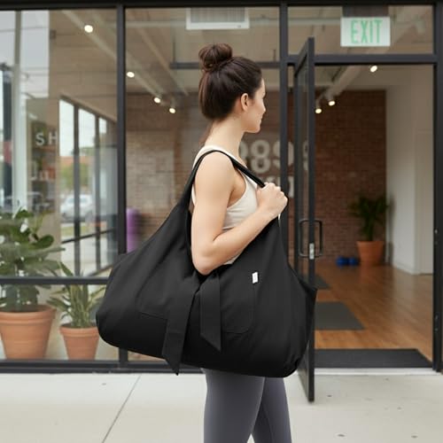 Yogiii Yoga Mat Bag | The ORIGINAL YogiiiTotePRO | Large Yoga Mat Bag or Yoga Mat Carrier with Side Pocket | Yoga Bag Fits...