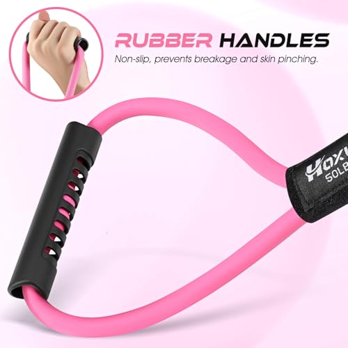 Resistance Bands, Figure 8 Resistance Band, Exercise Bands with Handles, Weights Workout Bands for Arms, Back, Shoulder, L...