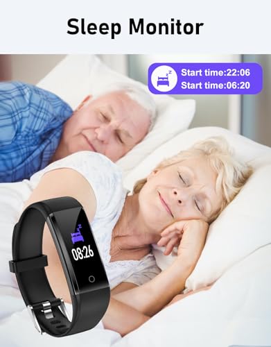 GRV No Bluetooth Pedometer Watch Fitness Tracker No Phone Needed, Step Counter Calories/Sleep Tracker for Walking Running ...