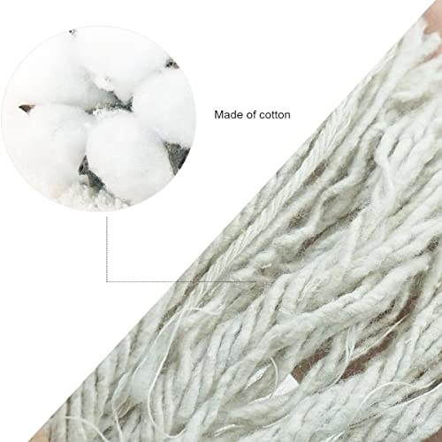 YUZENET Braided White Cotton Rope (1/2 inch x 50 ft) Natural Soft Utility Rope