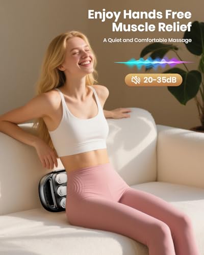 6-Head Massage Gun, Deep Tissue Back Massager with 9 Adjustable Intensities & 9 Modes, Electric Percussion Massager, Gun T...