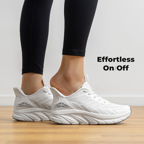 ALLSWIFIT Women's Slip On Walking Shoes Running Comfortable Tennis Breathable Non Slip Athletic Gym Workout Cross Training...