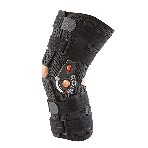 Breg Recover Knee Brace, Long, Airmesh, Open Back, Wraparound (X-Large)