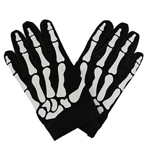 U Biker Skull Bone Skeleton Mechanic Gloves Sz 3XL
