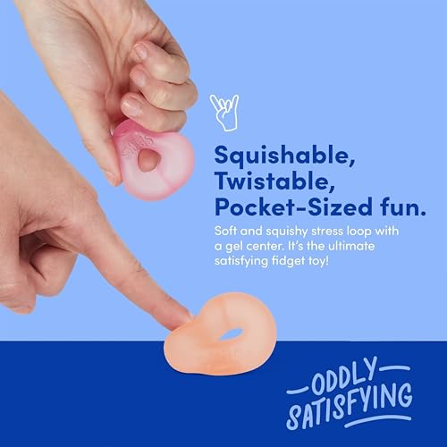 Speks Mini Gump Loop Gel-Filled Stress Balls | Ultra Soft Squishy Fidget Toy for Adults & Teens | Stress Relief & Desk Toy