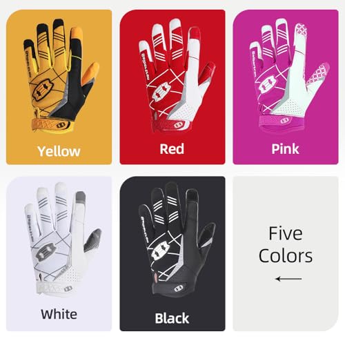 Seibertron Pro 3.0 Elite Ultra-Stick Sports Receiver Glove Football Gloves Youth and Adult