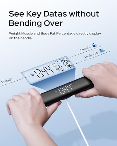 Tychesy Smart Scale with BMI, 8-Electrode Body Composition Analyzer for Weight Loss, Full Body Pod Scale with Segmented An...