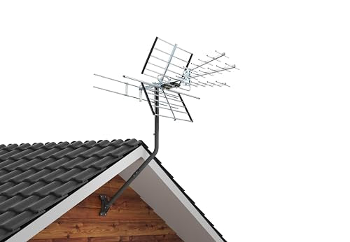 CEKAY Universal Antenna Mounting Pole 1.5" Dia x 35" L, Heavy Duty J Mount for Starlink, Weather Station & All Types of An...