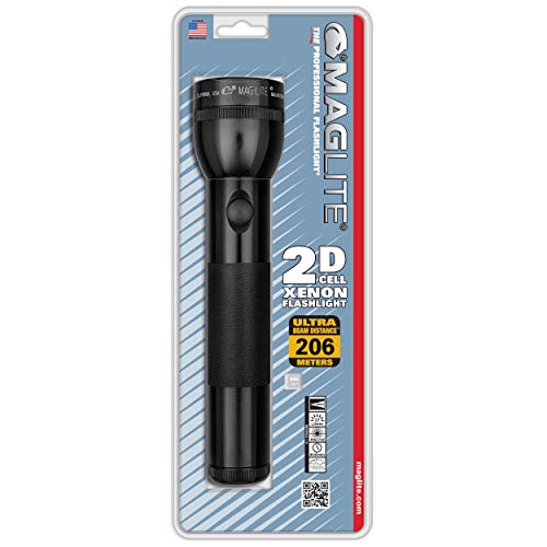 Maglite Heavy-Duty Incandescent 2-Cell D Flashlight  Black