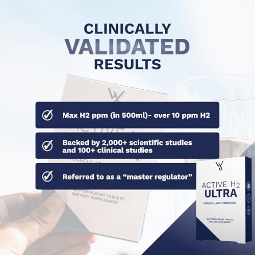 Active H2 Ultra Hydrogen Water Tablet - Optimize Health, Support Immunity, and Balance Antioxidants with Benefits of Molec...