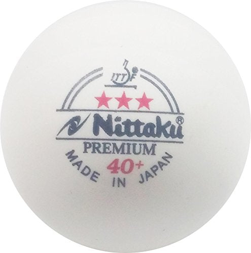 NITTAKU 3-Star Premium 40+ Table Tennis Balls