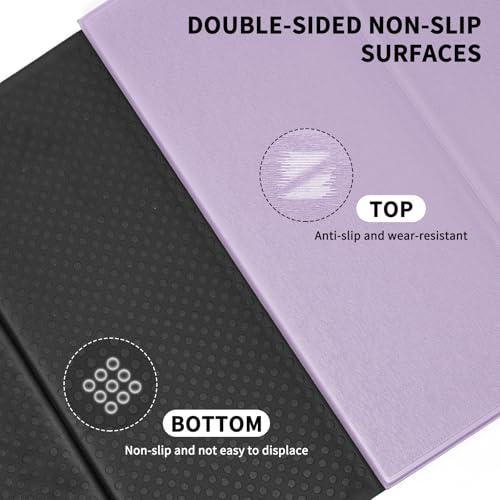 Foldable Yoga Mat Extra Thick & Large (74" x 31.5" x 0.32"), Double-Sided Non Slip & Lightweight Fitness Mat, 8mm Thick Wi...