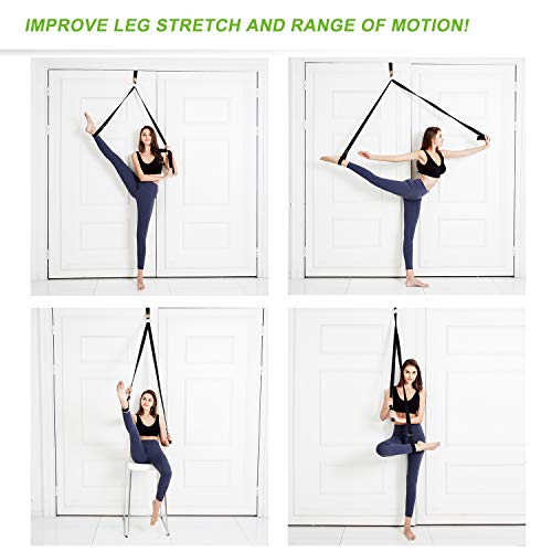UBING Leg Stretcher, Door Flexibility Trainer, Over The Door Strech Strap for Flexibility, Splits Trainer for Dance Ballet...