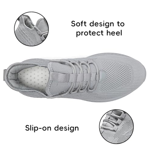 XKOWUO Women's Tennis Running Walking Shoes Slip on Casual Non Slip Athletic Workout Gym Sneakers Fashion Lightweight Brea...