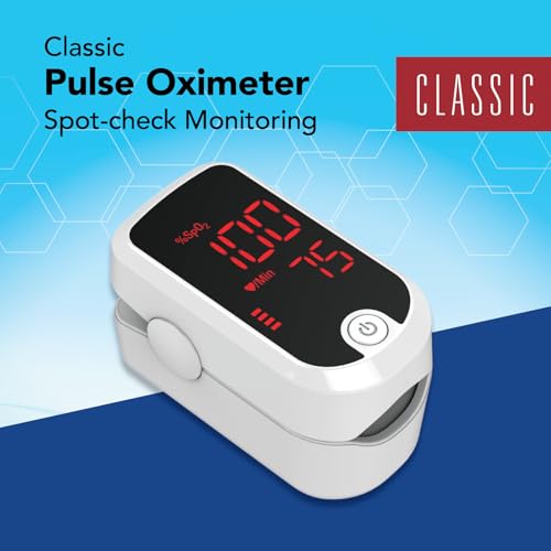 Zewa Advanced Fingertip Pulse Oximeter – SpO₂ & Heart Rate Monitor with OLED Display, Plethysmograph & Perfusion Index – P...