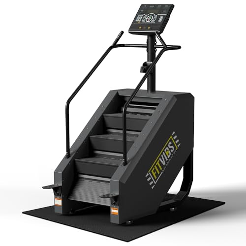 Fitvids Stair Stepper Machine, Commercial Grade Stair Climber with 15 Resistance Levels, Continuous Stair Stepping Machine...