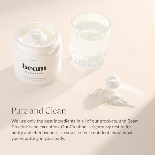 Beam Creatine Powder, Third Party Tested, Micronized Creatine Monohydrate Supplement, Creatine for Women and Men, Muscle S...