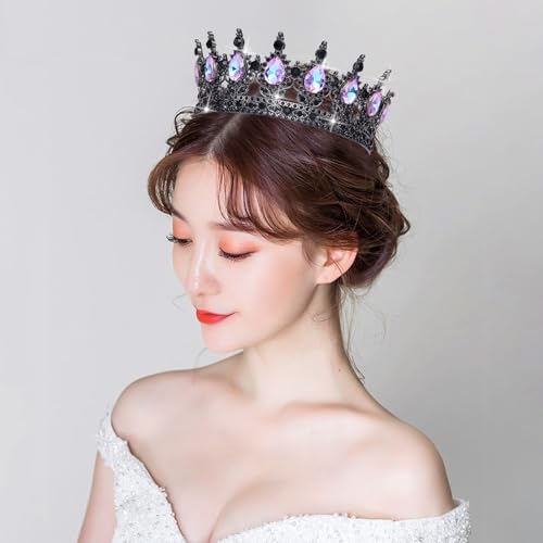 Queen Crown Rhinestone Wedding Crowns and Tiaras for Women Costume Party Hair Accessories Princess Birthday Crown Crystal ...