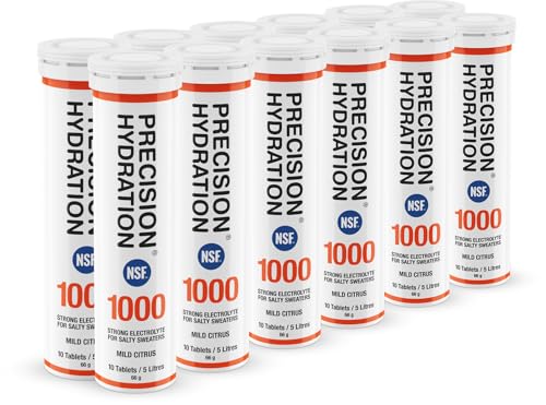 Precision Hydration Electrolyte Tablets - Multi Strength Effervescent Hydration Tablets - Combats Cramp - Low Calorie, Glu...