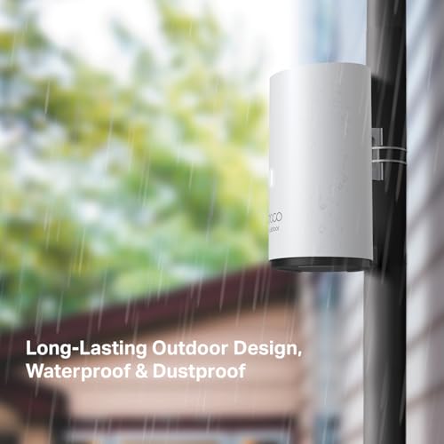 TP-Link Deco Outdoor Mesh WiFi (X50-Outdoor), AX3000 Dual Band WiFi 6 Mesh, 2 Gigabit Ports, 802.3at PoE+,Weatherproof, Wo...