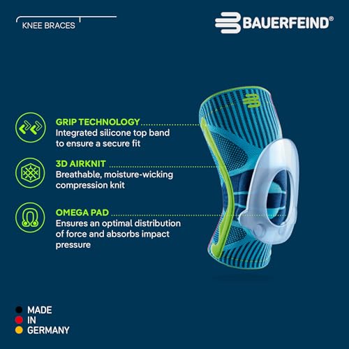 Bauerfeind Sports Knee Support - Knee Brace for Pain Relief and Stabilization - Patellar Knee Pad for Enhanced Support - T...