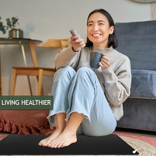 Grounding Mat,35.4x23.6 inches,Reconnect to The Earth EMF Recovery,for Foot Therapy, Universal Grounding Sleep Mat, Ground...