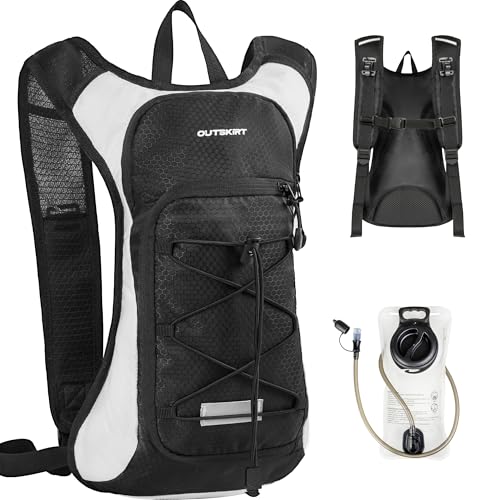 OUTSKIRT Hydration Backpack with 2L Water Bladder, Lightweight and Breathable Running Hydration Pack, Water Backpack for H...