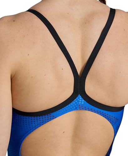 Arena Womens Arena Performance Women's Halftone Team Print Lightdrop Back Ladies Bathing Swimsuit