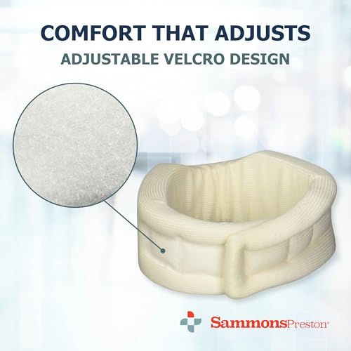 Sammons Preston Universal Contour Cervical Brace, Adjustable Hook and Loop Closure, For Neck Strain, Injury, or Post-Op Su...