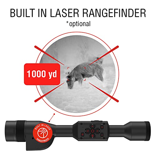 ATN Thor 5 Smart HD Thermal Scope w/Ultra Sensative Gen 5 Sensor, Video Rec, Built in LRF, Ballistic Calculator, RAV