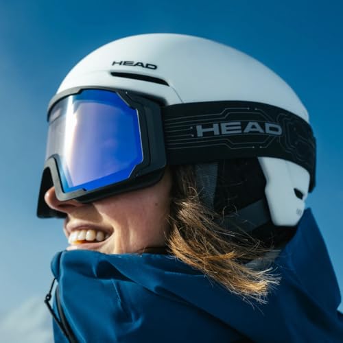 HEAD Neves Sunscreen Photochromatic Ski & Snowboard Goggles – Solar-Powered Auto Tint, UV400, Anti-Fog, Wide Vision