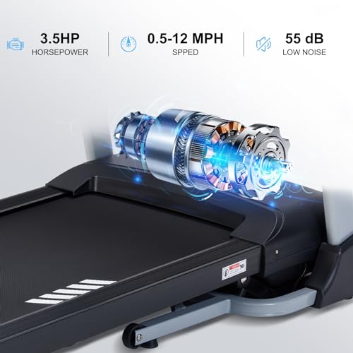 Incline Treadmills for Home, Treadmill with 18% Auto Incline, Heavy Duty 400LBS Capacity, Running Machine with 18.90" Wide...