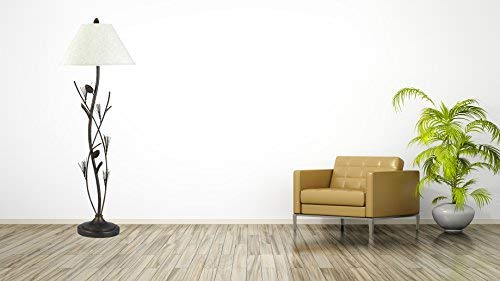 Cal Lighting BO-961FL Floor Lamp, Metal, Willow, 18inx18inx60in