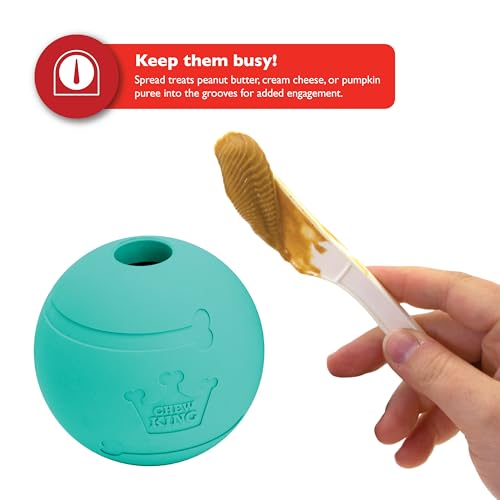 Chew King Fetch Balls Extremely Durable Natural Rubber Toy 2.5 inch, 8-pack (CM-0264-CS01)