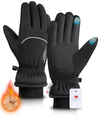 rivmount Winter Gloves Women Men, Thermal Ski Gloves for Cold Weather with Warm, Waterproof, Touchscreen for Running, Skiing