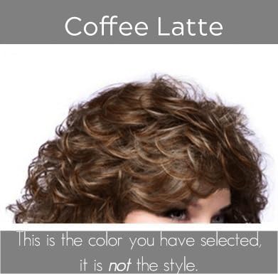 Noriko Sky Synthetic Wig by Rene of Paris and Wig Lift Comb - Coffee Latte-R - Bundle 2 Items