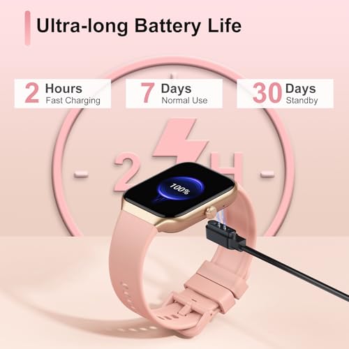 Smart Watch for Men Women Answer/Make Calls, 1.96" HD Fitness Watch with Heart Rate Monitor Sleep Monitor, 113+ Sports Act...