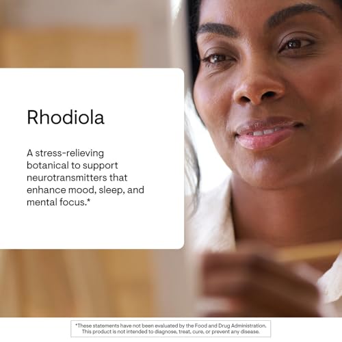 THORNE - Rhodiola - Botanical Supplement for Stress Relief - Enhances Sleep and Mental Focus* - 60 Capsules