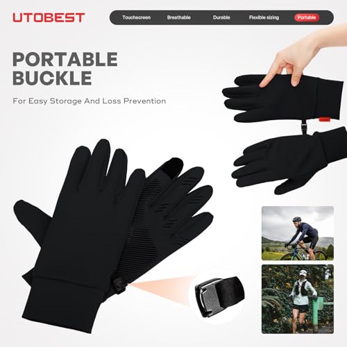 UTOBEST Winter Gloves for Women Men, Touchscreen Thermal Gloves Cold Weather Warm Windproof Non-Slip Insulated Gloves for ...