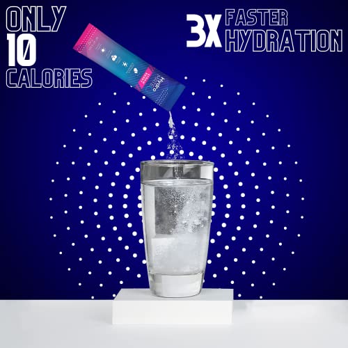 HydroMATE Electrolytes Powder Drink Mix Packets Hydration Accelerator Low Sugar Party Favors for Rapid Recovery Vitamin C ...