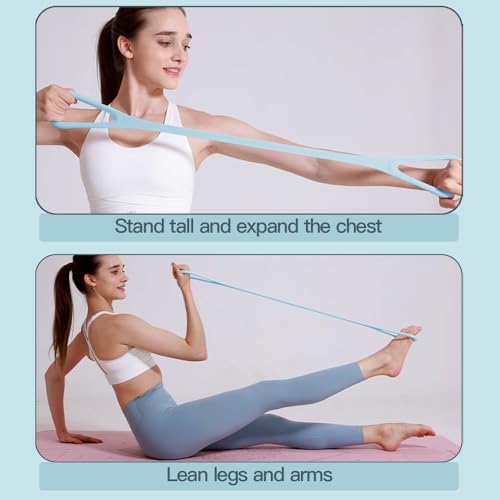2025 Upgraded Figure 8 Resistance Band for Physical Therapy, Shoulder Back Arm Exercise Bands, 3 Resistance Levels for 15 ...