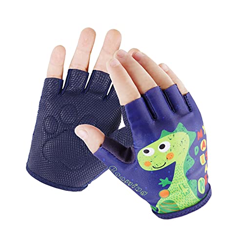 Kids Half Finger Gymnastics Gloves for Age 1-9 Boys Girls Climbing Biking Good Grip Control Gloves for Gymnastics Balance ...
