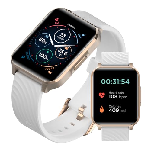 Motorola Moto Watch 70 - Health and Fitness Bluetooth Smartwatch for Every Day Wear, Advanced Health Features, Up to 10 Da...