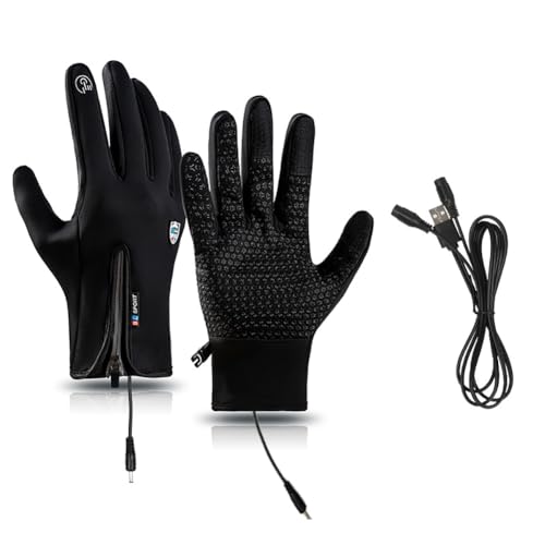 Scazu Outdoor Sports Gloves Short Plus Velvet Windproof Waterproof, 2025 Winter Thermal Gloves Touchscreen for Cold Weather