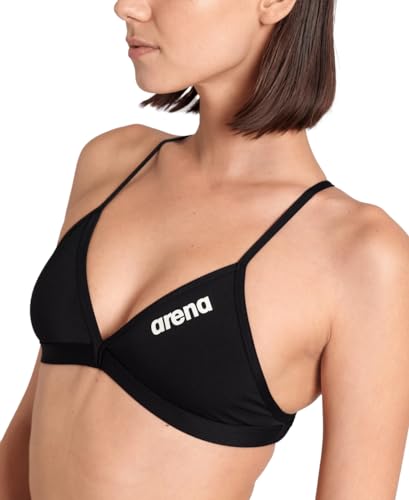 ARENA Women’s Team Solid Swim Top Tie Back Athletic Bikini Top Only Competitive Swimming Training Ladies Bathing Suit