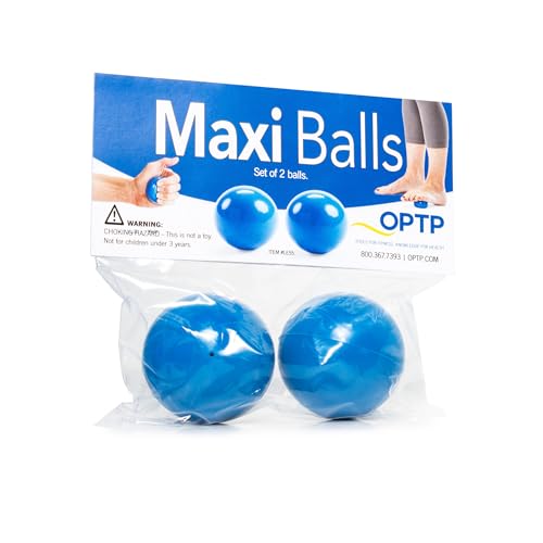 OPTP Maxi Balls Self-Massage Ball Set for Therapy and Strength Exercises, Hand and Foot Roller to Relieve Tension and Rehy...
